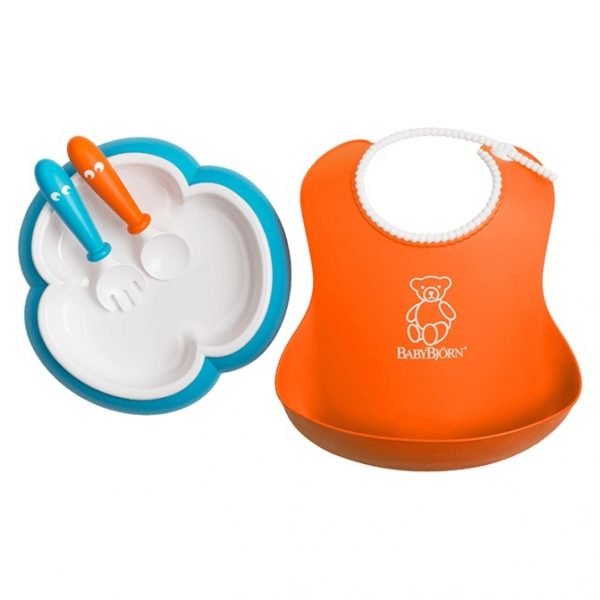 BabyBjorn Set pentru alimentatie – Baby Feeding Set Orange
