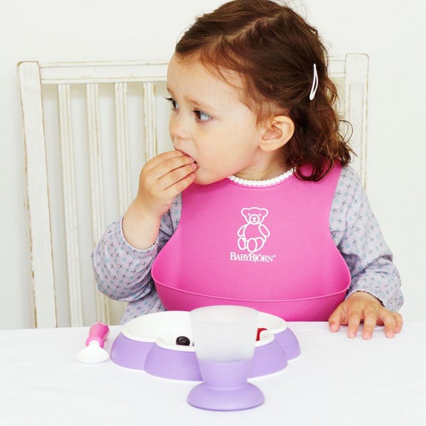 BabyBjorn Set pentru alimentatie – Baby Feeding Set pink 1